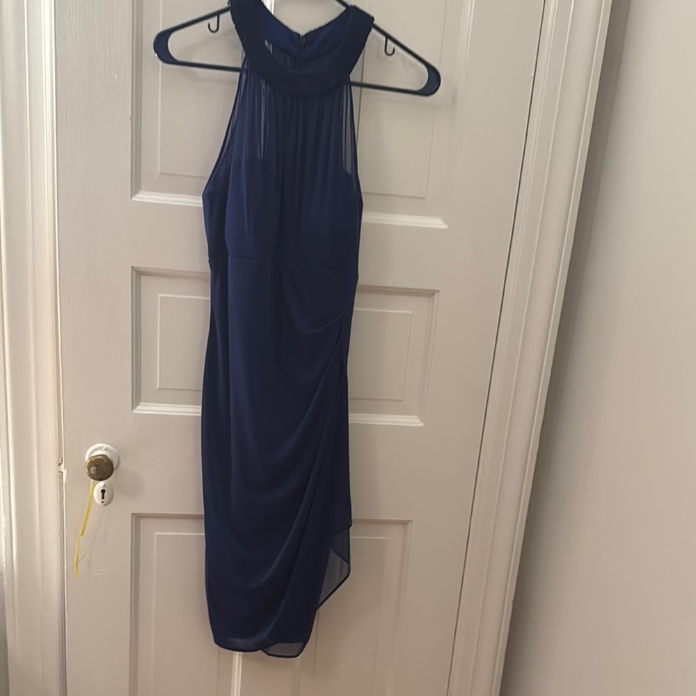 Cache Blue Asymmetrical Dress
